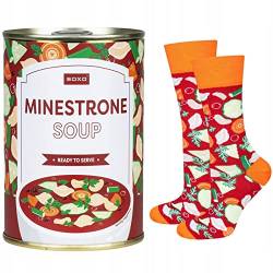 soxo Geschenke Für Frauen Damen Socken Herren Lustige Geschenk Für Männer 40-45 Minestrone Soup von soxo