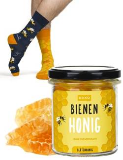 soxo Honig Socken Damen Geschenke Für Männer Herren Socks Geschenk Für Frauen 40-45 Bienen Honig von soxo