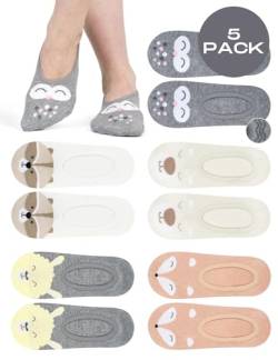 soxo Sneaker Socken Füßlinge Damen Zehensocken Für Frauen Ballerina Damensocken 35-40 5 Paar von soxo