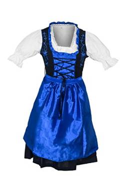 speed4allkinds Dirndl Trachtenkleid Set 3 Tlg. Blau Größe 36 bis 44 Neu (40) von speed4allkinds