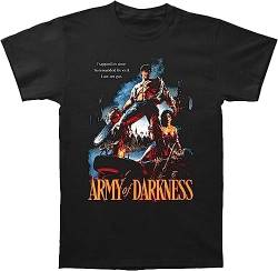 Fashion Shirt Mens Casual T Shirt Army of Darkness Trapped in Time Mens Black T Shirt T-Shirts & Hemden(Large) von stepmother