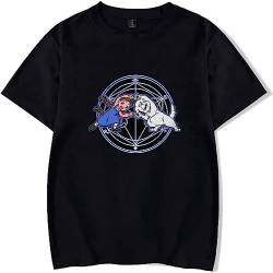 Full Metal Alchemist T-Shirt Summer 100% Cotton Short Sleeve Casual T-Shirt Women Men Full Metal Fusion Cartoon T Shirt T-Shirts & Hemden(Large) von stepmother