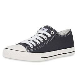 stiefelparadies Herren Schuhe Schuhe Sneakers Sportschuhe Stoffschuhe Schnürer 28582 Dunkelgrau Ambler 37 Flandell von stiefelparadies