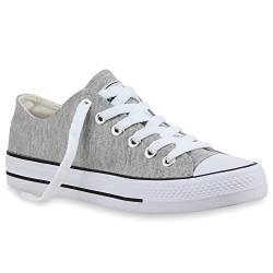 stiefelparadies Unisex Damen Herren Sneakers Sportschuhe Schnürer Schuhe 24762 Hellgrau Ambler 45 Flandell von stiefelparadies