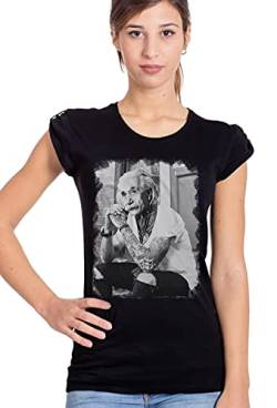 StreetStil Einstein Tattooed Color & Grey 18-84 Fashion Urban Slub Lady Woman 100% Cotton Flamed - L von street style