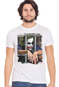 street style Joker Carcera 18-20-15-2 T-Shirt Urban Men 100% Flamm, Figuren, Joker Carcerato 18-20-15-2, Weiß, Joker Carcerato 18-20-15-2 XXL von street style