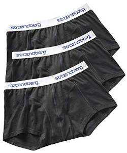 stroendberg Herren Boxershorts, Unterwäsche 3er-Pack, anthrazit, M - XXL von stroendberg