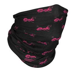 Unisex Bandana Stirnband Multifunktionale, leicht Sturmhaube | Atmungsaktiver winddicht, Halstuch, Outdoor - Schwarz-Pink von strongAnt