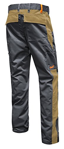 strongAnt Arbeitshose für Herren Männer Bundhose Cargohose Canvas - Grau-Beige. Größe: 48 von strongAnt