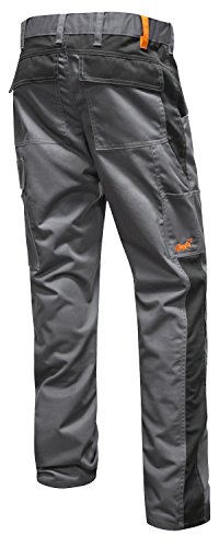 strongAnt Arbeitshose für Herren Männer Bundhose Cargohose - Grau-Schwarz. Größe: 42 von strongAnt