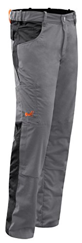 strongAnt Arbeitshose komplett Stretch Männer Berlin Pro Bundhose - Grau-Schwarz. Größe: 56 von strongAnt