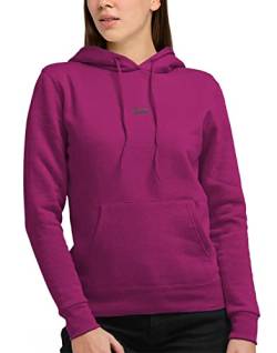 strongAnt Damen Hoodie Kapuzenpullover Sweatshirt Pullover Sweatjacke Langarm mit Bauchtasche Dark Pink-Größe M von strongAnt