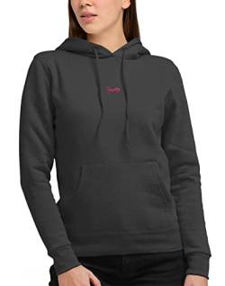 strongAnt Damen Hoodie Kapuzenpullover Sweatshirt Pullover Sweatjacke Langarm mit Bauchtasche Grey-Größe M von strongAnt