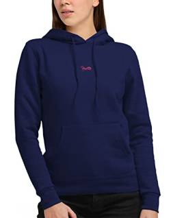 strongAnt Damen Hoodie Kapuzenpullover Sweatshirt Pullover Sweatjacke Langarm mit Bauchtasche Navy-Größe L von strongAnt