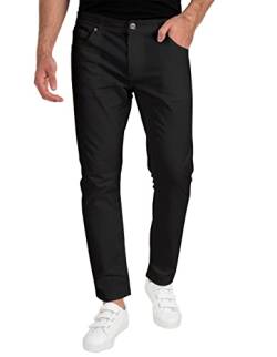 strongAnt Herren 5-Pocket-Chino Hose aus Stretch-Baumwolle, Sportlich Geschnitten Classic Style - Schwarz, Größe: 52 von strongAnt