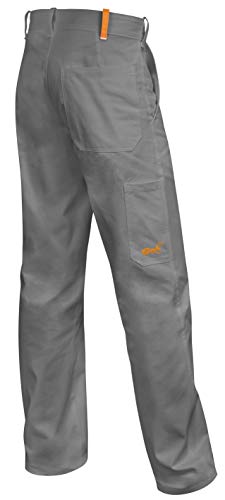 strongAnt Herren Arbeitshose Essen Bundhose Premium Qualität 100% Baumwolle 260 gr - leicht & atmungsaktiv - Farbe: Grau. Größe: 60 von strongAnt