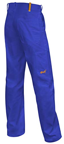 strongAnt Herren Arbeitshose Essen Bundhose Premium Qualität 100% Baumwolle 260 gr - leicht & atmungsaktiv - Farbe: Kornblau. Größe: 44 von strongAnt