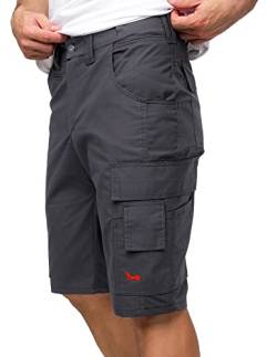 strongAnt Herren Arbeitshose Kurz Ripstop - professionelle Männer Cargo Arbeitsshorts - Herrenhose Kurz Sommer - Grau, Größe: 50 von strongAnt