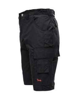 strongAnt Herren Cargo Shorts Stretch Ripstop für Sommer Outdoor Männer Arbeits-Hose kurz - Farbe: Schwarz. Größe: 44 von strongAnt