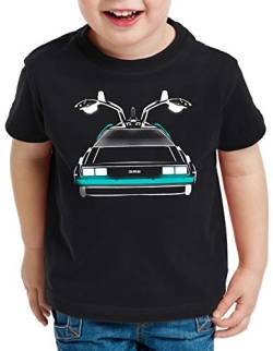 style3 Delorean Speed of Light T-Shirt für Kinder dmc-12 zeitreise mcfly Auto, Größe:104 von style3