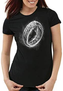 style3 Der Eine Ring Damen T-Shirt neuseeland auenland, Größe:S von style3