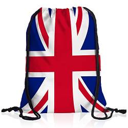 style3 England Turnbeutel Rucksack Tasche Great Britain Flagge WM EM Sport Beutel Festival Fahne Uni Schule Bunt von style3
