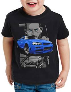 style3 Furious Champion T-Shirt für Kinder Brian O'Conner autorennen, Größe:128 von style3