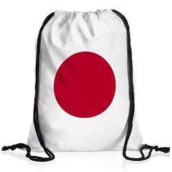 style3 Japan Turnbeutel Rucksack Tasche Nihon Flagge WM EM Sport Beutel Festival Fahne Uni Schule Bunt von style3