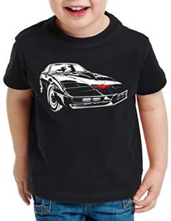 style3 K.I.T.T. Encounter T-Shirt für Kinder Michael Knight 2000 Black Rider, Größe:116 von style3