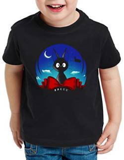 style3 Katze Jiji T-Shirt für Kinder Kikis Kleiner lieferservice Hexe Besen, Größe:152 von style3