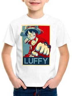 style3 Luffy T-Shirt für Kinder one Strohhut Anime Piece japanisch, Größe:140 von style3