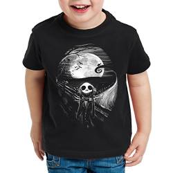 style3 Munch Nightmare T-Shirt für Kinder Jack Skellington schrei Christmas Before Weihnachten Edward, Größe:164 von style3
