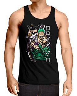 style3 One Swordsman Herren Tank Top Piece Anime Manga Japan, Größe:L von style3