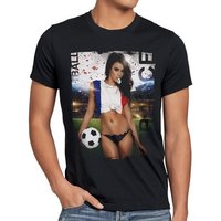 style3 Print-Shirt EM 2024 Soccer Girl Herren T-Shirt Fußball Europameisterschaft Trikot von style3