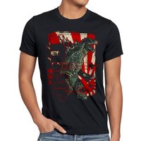 style3 Print-Shirt Herren T-Shirt Retro Nippon Gojira japan monster kaiju von style3