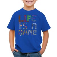style3 Print-Shirt Kinder T-Shirt Life is a Game Gamer Pixel Konsole Boy mario Spiel Jungen zelda von style3