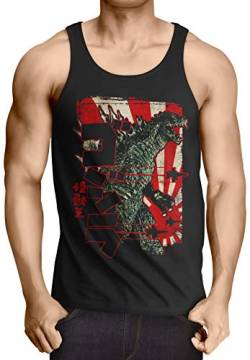 style3 Retro Nippon Gojira Herren Tank Top Japan Monster Kaiju, Größe:XL von style3