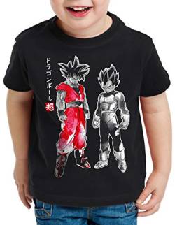 style3 Saiyajin Dragon Power T-Shirt für Kinder Ball Anime Japan, Größe:140 von style3