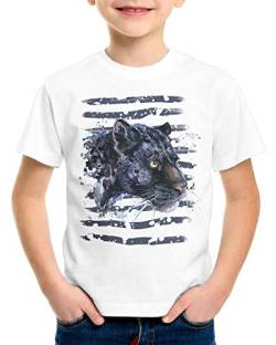 style3 Schwarzer Panther T-Shirt für Kinder berglöwe Zoo Dschungel, Größe:152 von style3
