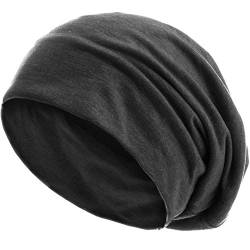 style3 Slouch Beanie aus atmungsaktivem, feinem und leichten Jersey Unisex Mütze Haube Bini Einheitsgröße von style3