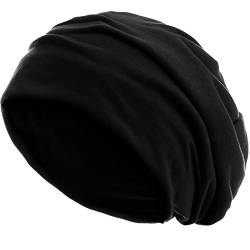 style3 Slouch Beanie aus atmungsaktivem, feinem und leichten Jersey Unisex Mütze Haube Bini Einheitsgröße von style3