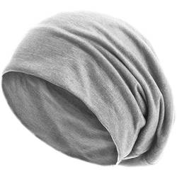 style3 Slouch Beanie aus atmungsaktivem, feinem und leichten Jersey Unisex Mütze Haube Bini Einheitsgröße von style3