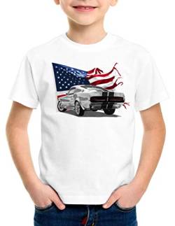 style3 Stars and Stripes Muscle Car T-Shirt für Kinder Eleanor Mustang, Größe:164 von style3