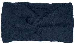 styleBREAKER Damen Feinstrick Stirnband mit weicher Oberfläche und Twist Knoten Detail, warmes Winter Haarband, Headband 04026043, Farbe:Dunkelblau von styleBREAKER