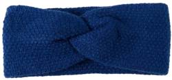 styleBREAKER Damen Strick Stirnband mit Reiskorn Strickmuster und Twist Knoten, warmes Winter Haarband, Headband 04026064, Farbe:Ultramarinblau von styleBREAKER