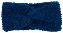 styleBREAKER Damen Strick Stirnband mit Rippstrickmuster und Twist Knoten, warmes Winter Haarband Boucle Optik, Headband 04026063, Farbe:Royalblau von styleBREAKER