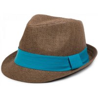 styleBREAKER Trilby (1-St) Trilby Hut mit farbigem Zierband von styleBREAKER