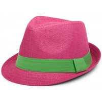 styleBREAKER Trilby (1-St) Trilby Hut mit farbigem Zierband von styleBREAKER