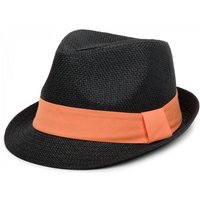 styleBREAKER Trilby (1-St) Trilby Hut mit farbigem Zierband von styleBREAKER