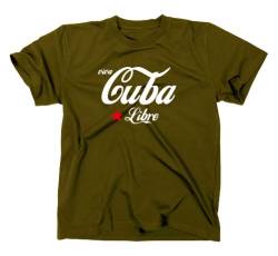 Viva Cuba Kuba Libre T-Shirt Fidel Castro Revolution, Oliv M von styletex23